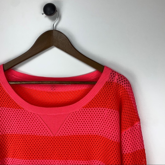 Lorna Jane Willow Mesh Pink Orange Sweater Small - Picture 3 of 9